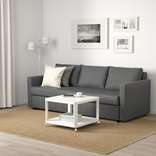 FRIHETEN Three-seat sofa-bed, Skiftebo dark grey