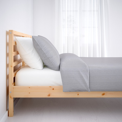 TARVA Bed frame, pine, Lönset, 140x200 cm