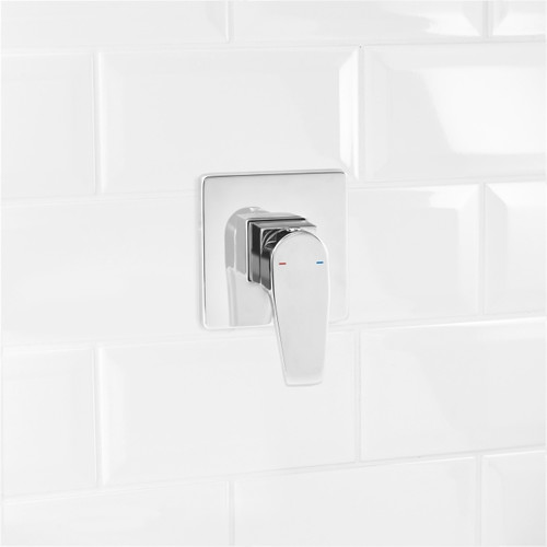 GoodHome Shower Mixer Tap Howick, flush-mounted, chrome