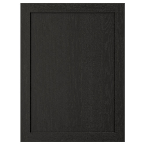 LERHYTTAN Door, black stained, 60x80 cm