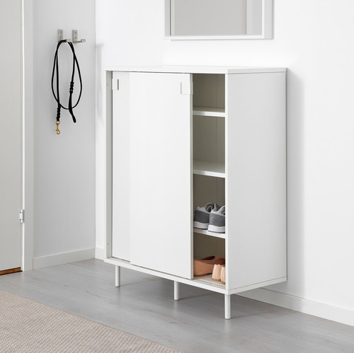 MACKAPÄR Shoe cabinet/storage, white, 80x102 cm