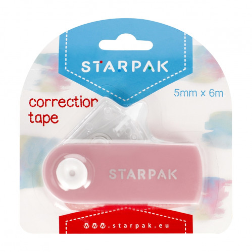 Starpak Correction Tape 5mm x 6m, pink