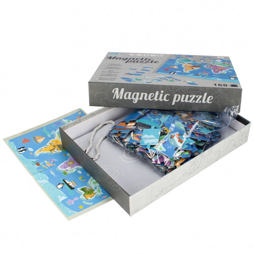 Magnetic Puzzle World Map 168pcs 3+