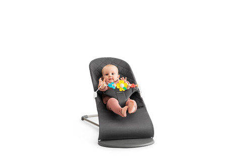 BABYBJÖRN Bouncer Bliss Woven - Anthracite + Toy