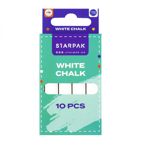 School Chalk 10pcs, white