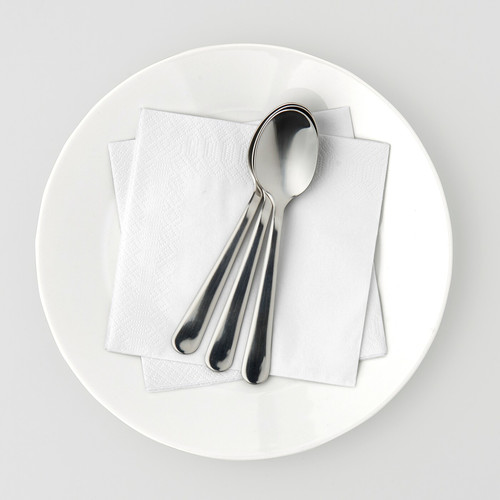 FANTASTISK Paper napkins, white, 24x24 cm, 50 pack