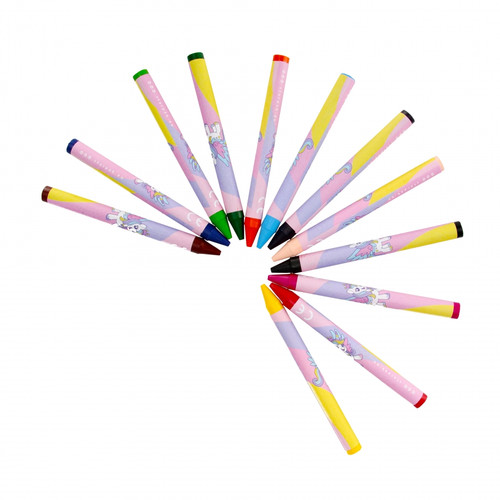 Starpak Wax Crayons 12 Colours Unicorn