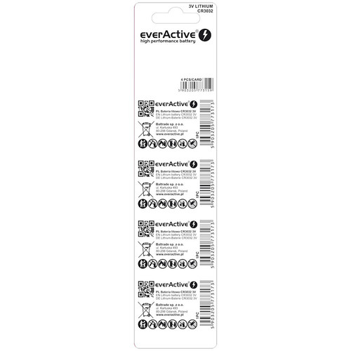 everActive Mini Battery CR3032 4pcs