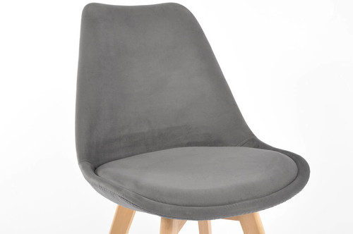 Upholstered Dining Chair Bolonia Lux, graphite