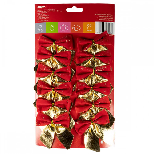 Christmas Decoration Bows 12pcs