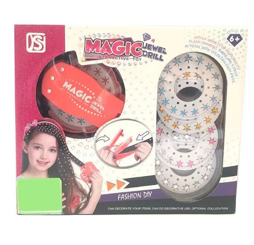 Magic Jewel Drill Fashion DIY Hair Decoration Set 6+