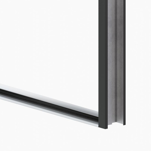 External Door O.K. Doors Temida Black P55 90, left, anthracite