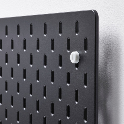 SKÅDIS Pegboard, black, 76x56 cm