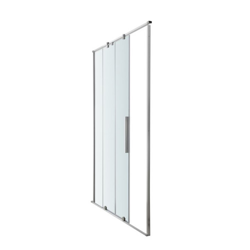 GoodHome Sliding Shower Door Ezili 120 cm, chrome/transparent