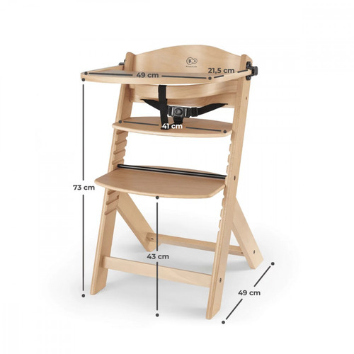 Kinderkraft Highchair High Chair ENOCK, natural