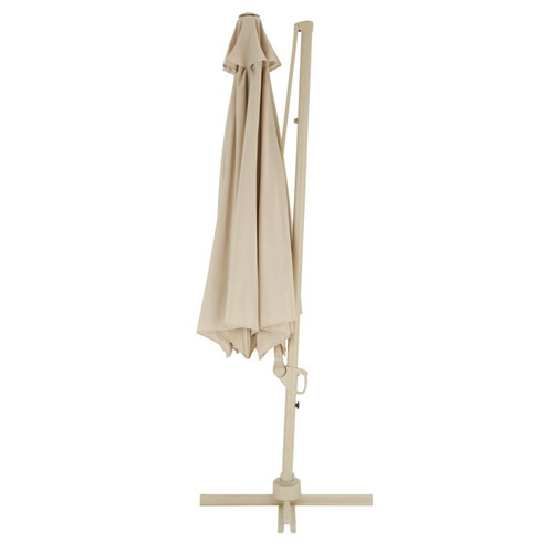 Garden Parasol Umbrella GoodHome Mallorca 350 cm, beige