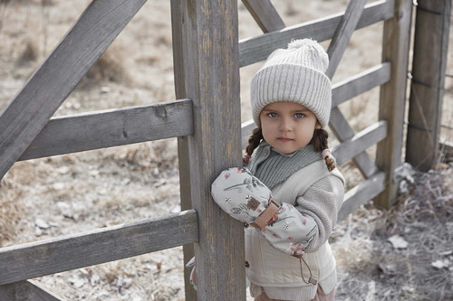 Elodie Details Wool Beanie Creamy White 1-2 years