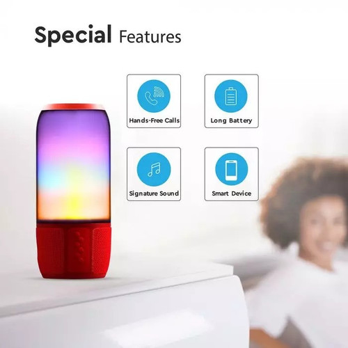 V-TAC Speaker Light LED Bluetooth, red