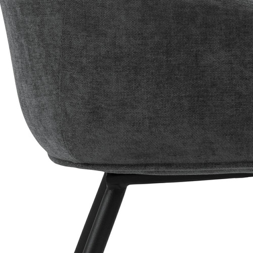 Upholstered Chair Noella, dark grey