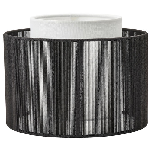 SYMFONISK Shade for speaker lamp base, textile/black