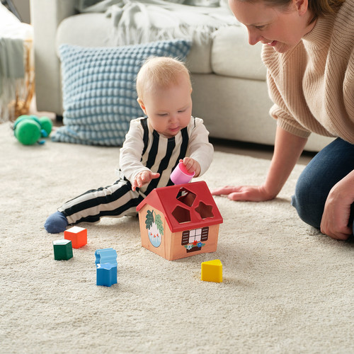 UPPSTÅ Shape sorter, multicolour