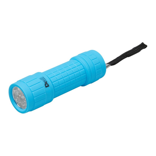 Diall 9 LED Torch 3x AAA, rubber, blue