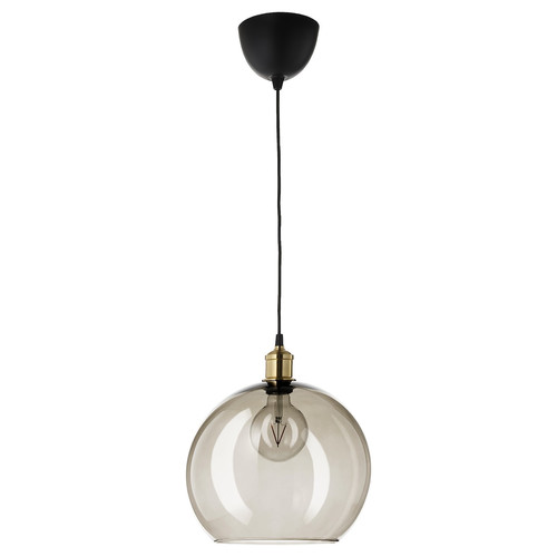 JAKOBSBYN Pendant lamp shade, smoked, 30 cm