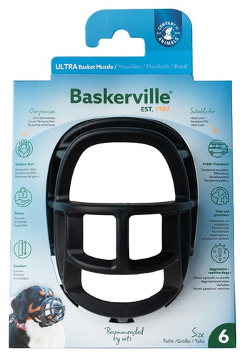 Baskerville Ultra Muzzle Size 6, black