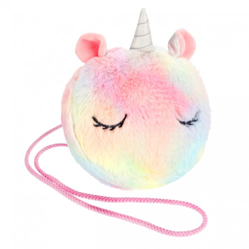 Starpak Plush Shoulder Bag Unicorn, rainbow