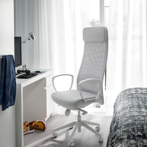 MARKUS Office chair, Vissle light grey