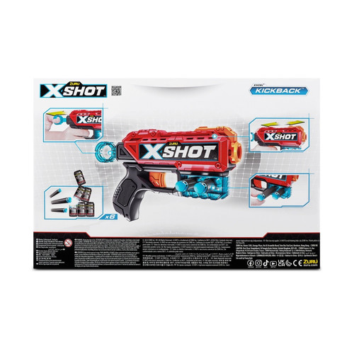 Zuru X-Shot Launcher Set Excel Double Kickback 8+