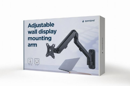Gembird Adjustable Wall Display Monitor Mounting Arm 17-27" 7kg