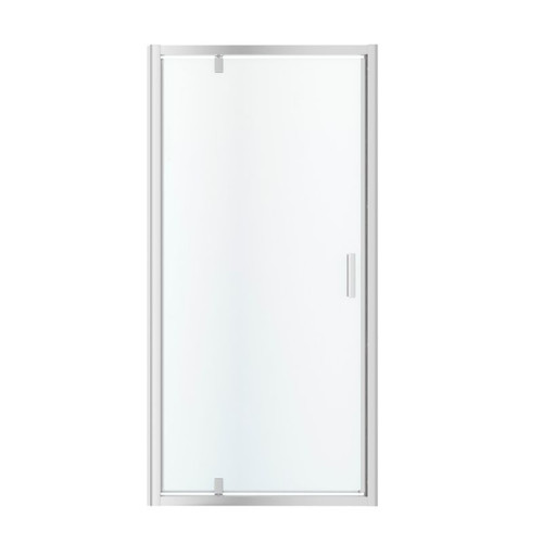 GoodHome Pivot Shower Door Beloya 100 cm, chrome/transparent