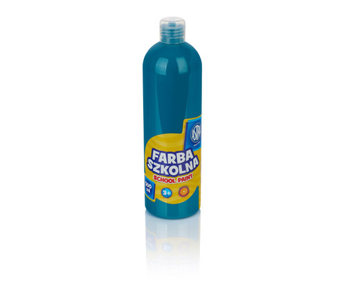 Astra School Paint Bottle 500ml, turquoise