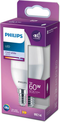 Philips LED Bulb P38 E14 806 lm 4000 K