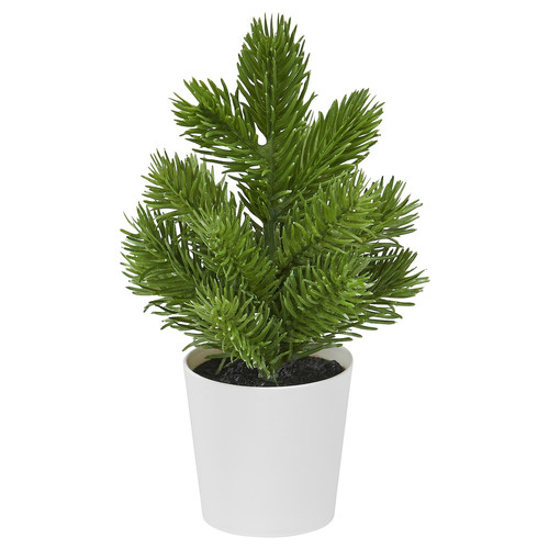 VINTERFINT Artificial potted plant, in/outdoor Christmas tree/green, 6 cm