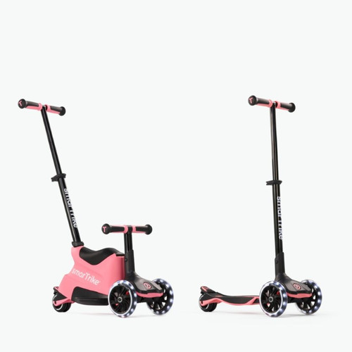 smarTrike Xtend Scooter 4in1 + Ride-on - Salmon Pink 12m - 12y