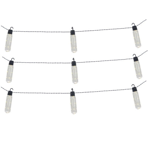 Solar Outdoor String Lights Bottle 10G 2700 K IP44 3m