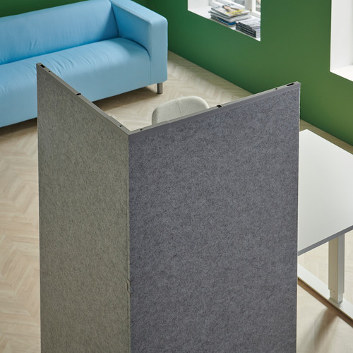 SIDORNA Room divider, grey, 164x80x150 cm