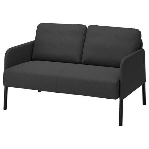 GLOSTAD 2-seat sofa, Knisa dark grey