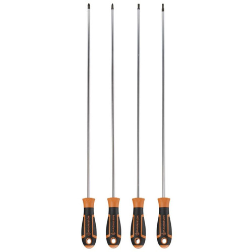 Magnusson Long Reach Mixed Screwdriver Set 450mm 4pcs