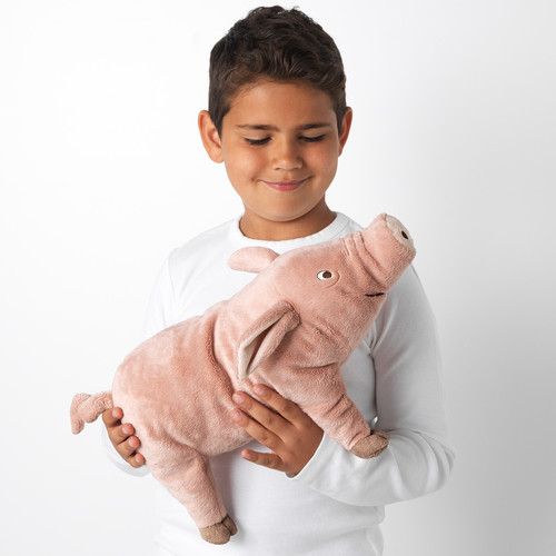 KNORRIG Soft toy, pig, pink