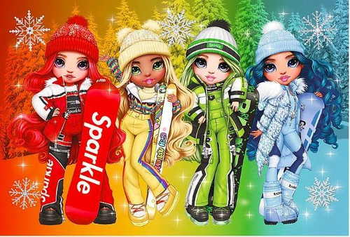 Trefl Children's Puzzle Cheerful Rainbow High Dolls 60pcs 4+