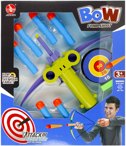 Bow Foam Shoot Slingshot, assorted colours, 3+