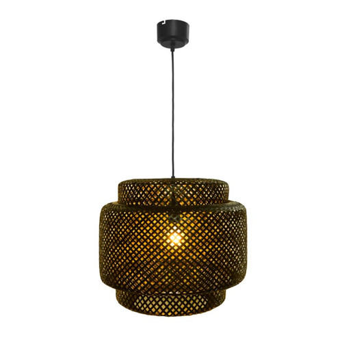 Pendant Lamp GoodHome Clure Natural, black