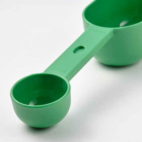 UPPFYLLD Measuring cup, set of 2, bright green/bright yellow