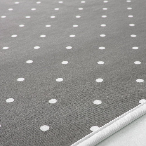 LEN Babycare mat, dotted, grey, 90x70 cm