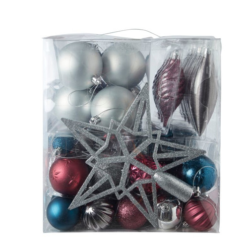 Christmas Baubles Set Midnight Dreams 100pcs