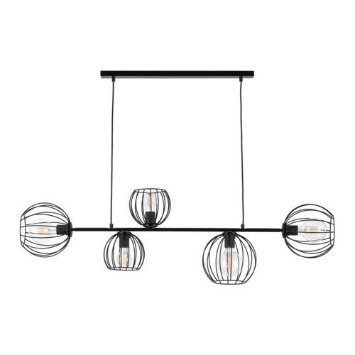 Pendant Lamp Madam 5x E27, black