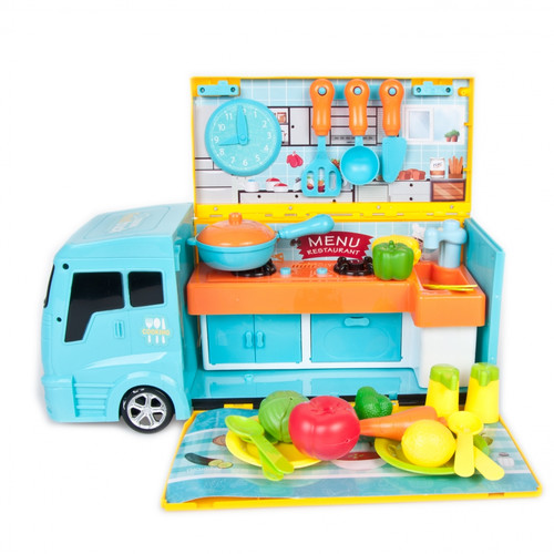 Mobile Kitchen Truck Multifunction with Accessories 3+